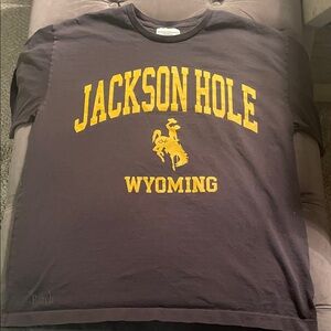 Jackson Hole Wyoming Graphic Tee - Black M
